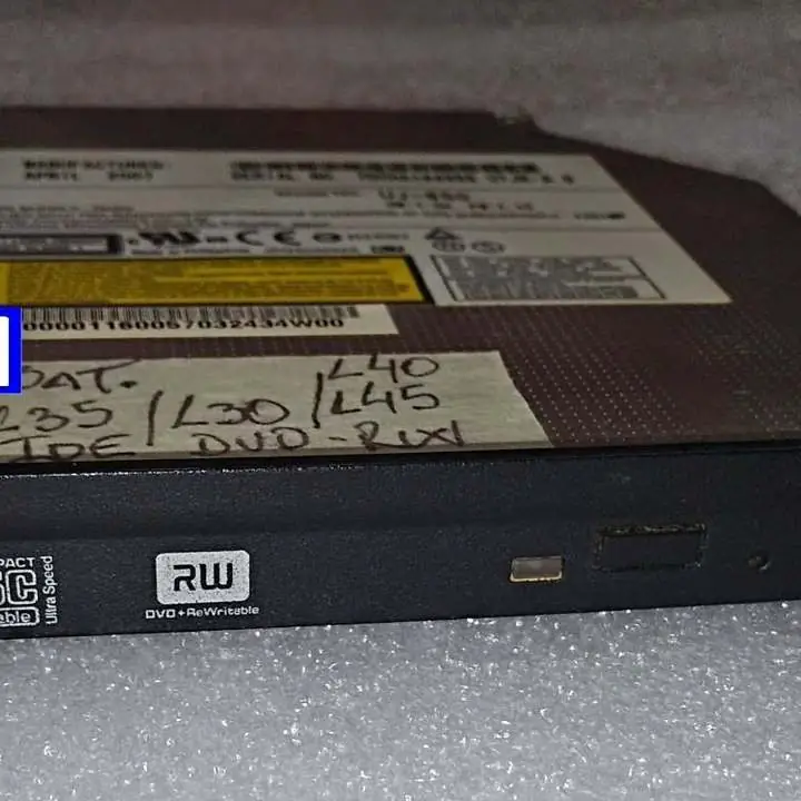 Grabadora ide Panasonic UJ-850 ide CD-rw DVD-rw Toshiba satellite L35 L30