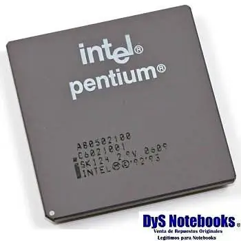 Procesador retro intel pentium 100MHz a80502100 SK124 ver caracteristicas