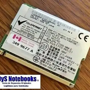Modem retro ibm A20 A21 A22 T20 T21 T22 T23 08K3338 27L4988