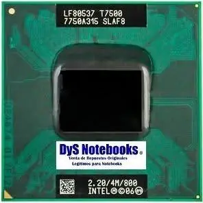 Procesador intel T7500 turbo 2.4GHz core 2 duo socket P 478 pin fcpga SLAF8