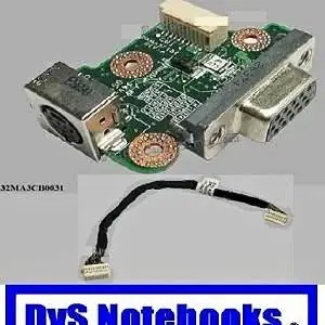 Gateway MX6000 placa board port video externo y S-video con cable