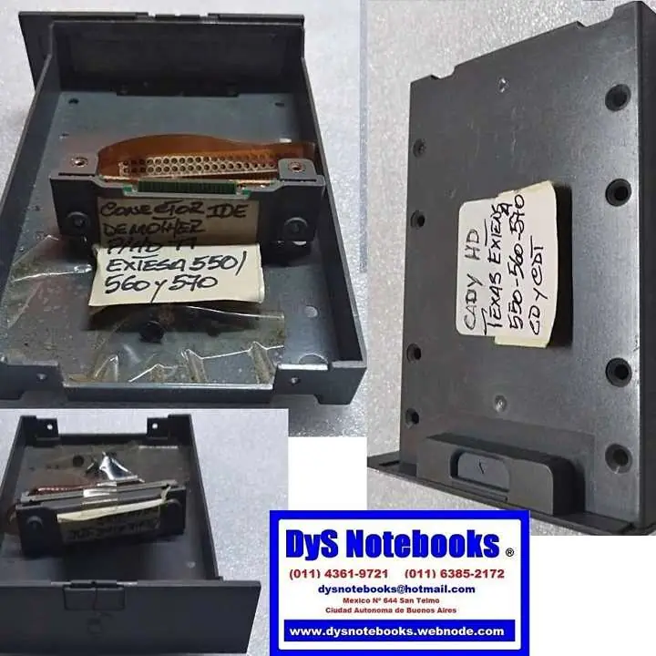 Acer extensa 550/560/570 caddy disco con conectores de caddy y mother