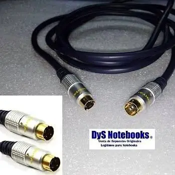 Cable Digital Premium stereo Hi-Fi Cable BLINDADO Mini Din S-vhs Macho A S-vhs Macho 4 Pines 2 Mts