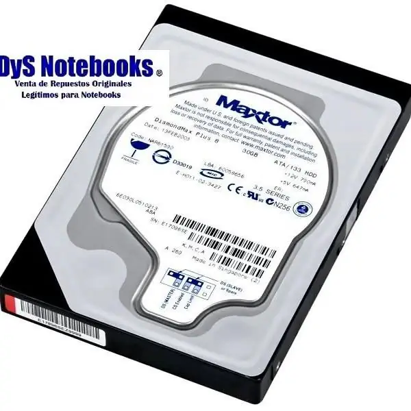 Disco ide 40 PIN 30GB Maxtor DiamondMax Plus 8 6E030L05 usado impecable estado para PC
