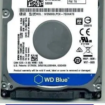 Disco wd blue 500GB sata iii 7mm laptop PC PC3 TV grabadoras consolas almacenamiento externo
