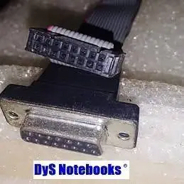 Cable Plano16vias Conector Db15 Hembra A Conector FC-16 Hembra Largo 30cm