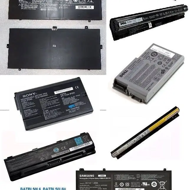 10 Baterias notebook a reciclar