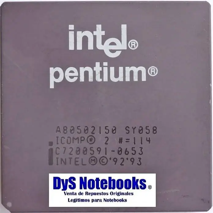Procesador colección retro Intel Pentium 150 Mobile (SPGA) PC o notebook ver detalle
