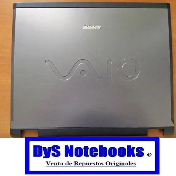 Carcasa Sony vaio PCG-GRV670 PCG-GRV680 tapa con marco y trabas gris claro y oscuro P/LCD de 16”
