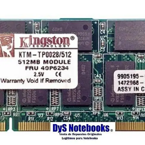 Memoria DDR266 mhz PC2100 512MB original Kingston