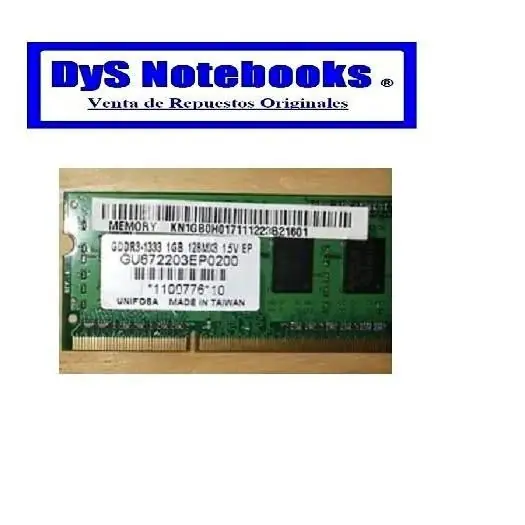 Memoria king 1GB DDR3 1333 128MX8 CL9 1.5V