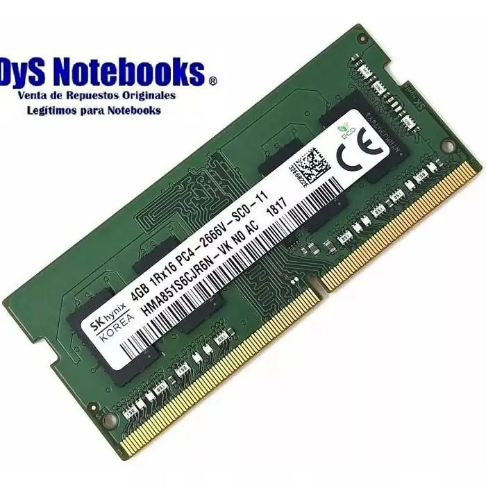 MEMORIA RAM Sk Hynix 4GB Pc4-2666V DDR4 At 2666MHz 260 PIN Sdram Sodimm