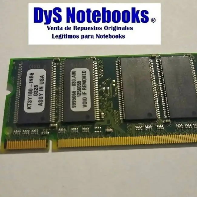 MEMORIA 128mb PC2700 DDR-333MHz SoDimm 200 Pines