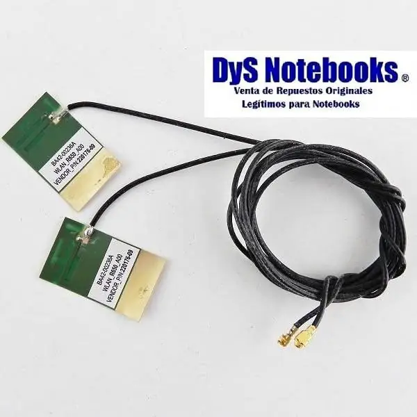 Antenas WiFi Samsung R430 R480 R780 R530 R410 adaptable a otros equipos notebook