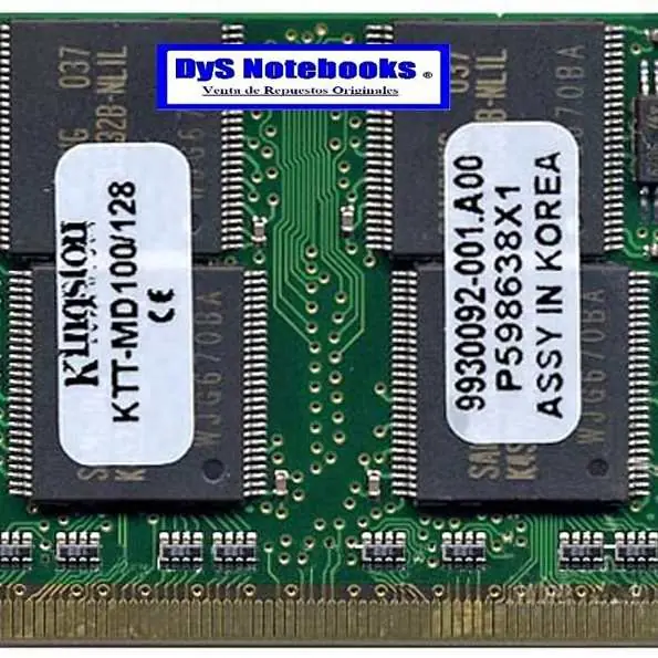Única memoria 128MB PC100 microdimm Toshiba libretto y portege ver modelos compatibles