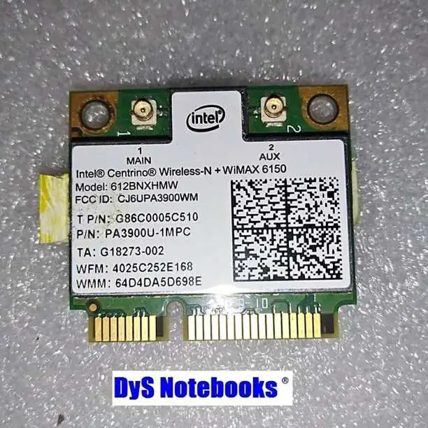 Placa WiFi intel centrino + WIMAX6150 612BNXHMW exo Toshiba HP bangho Lenovo Asus ver modelos