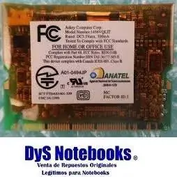 Modem 1456VQLIT retro HP compaq evo N1000 series N110 N115 presario 700 - 900 y 1500