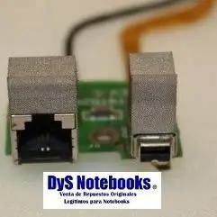 HP Compaq Modem y Firewire Jack port C/cables DAKT9TB26C3 REV C
