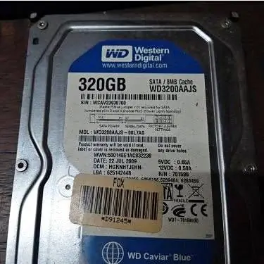 Disco desktop PC wd caviar blue sata 320GB WD3200AAJS