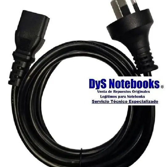 Cable power PC 3 patas planas para minería computadoras monitores impresoras fuentes 1.8 a 3 MTs 3
