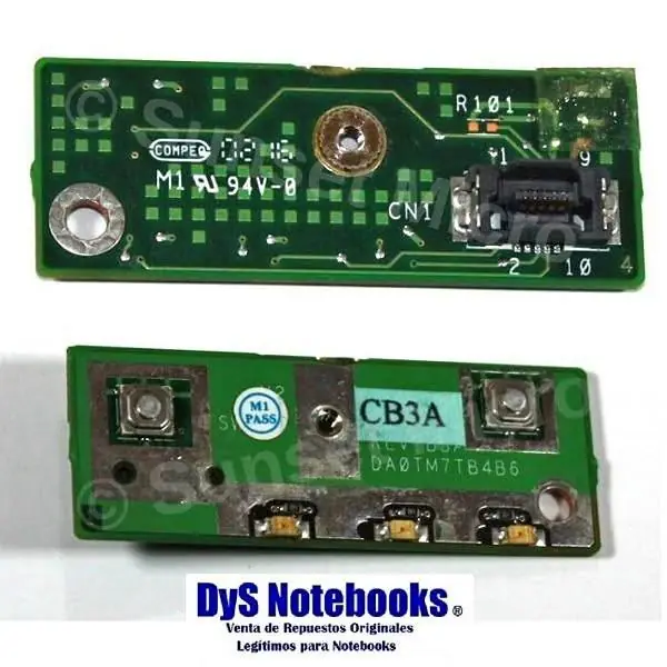 Placa boton power Dell latitude C640 C540 C510 C610