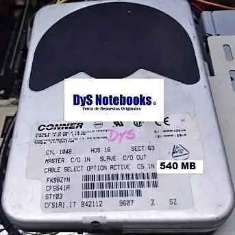 Disco retro conner ide 540MB 3.5” CFS1R1 CFS541R