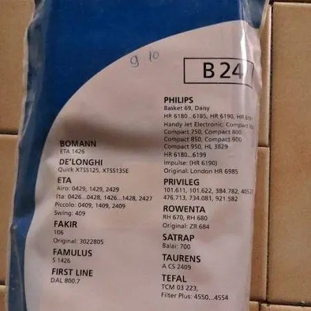 10 Bolsas Aspiradora Menalux B24 para Philips London HR 6180 6181 Filtro Microfibra