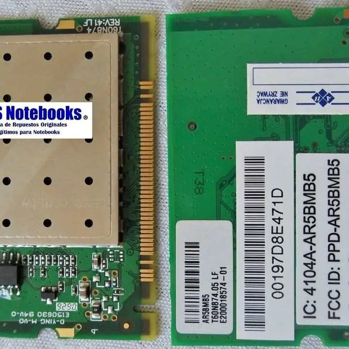 WiFi AR5BMB5 2.4GHz Toshiba Acer Dell HP compaq y otras