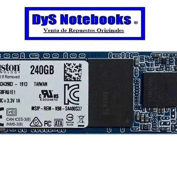 DISCO SSD Kingston M.2 2280 sata iii 240Gb SA400M8/240G tecnología 3D NAND