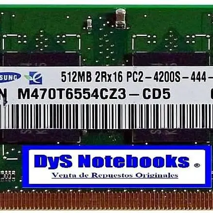 Memoria PC4200 512MB 533MHZ 200 pin