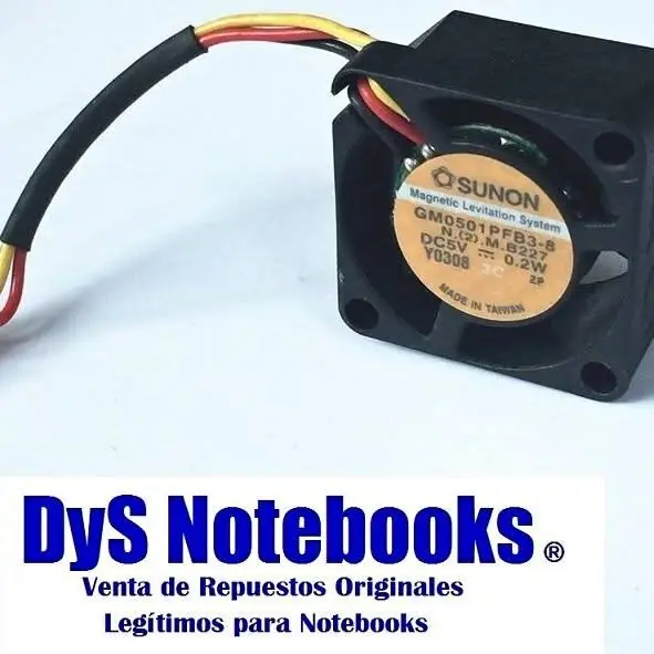 Dell latitude C600 C610 C640 cooler 21 x 21 x 10 mm 3 contactos GM0501PFB3-8 5V 0.2W