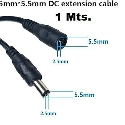 Cable extensor macho-hembra DC 1 mts 2.5X5.5