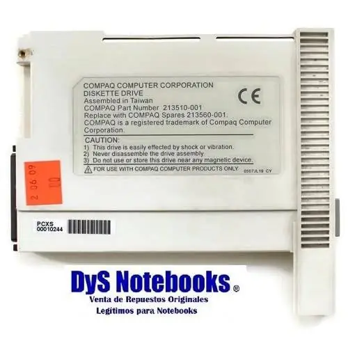 Compaq LTE 5000 5100 5200 5300 5400 caddy disketera completo C/cable S/disketera