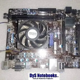 Mother PC desktop msi A68HM-E33 V2 con disipador y cooler