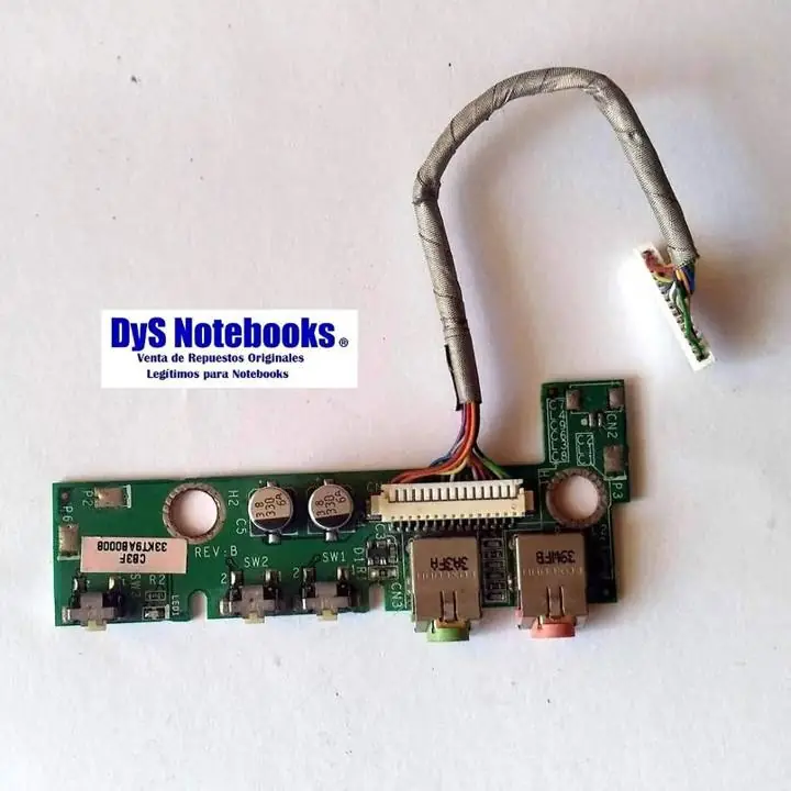 HP compaq nx9010 ZE5300 ZE5400 ZE5500 ZE5700 2500 – placa sonido C/cable 33KT9AB0008 DAKT9AAB4B9
