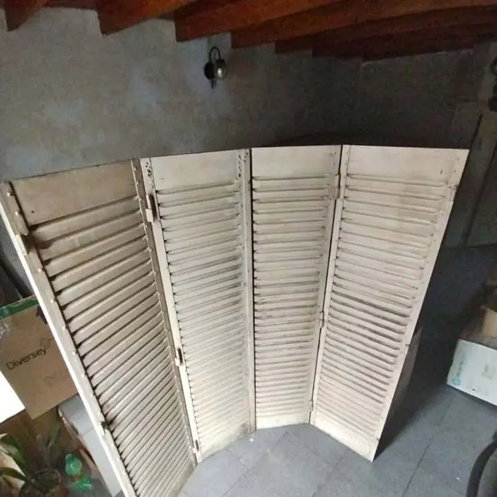 Dys oferta postigo antiguo hierro y madera maciza o decoración biombo etc. 1,42 x 1,50 mts