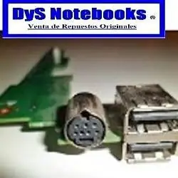 Dell inspiron 1525 1526 placa USB x2 lector tarjeta y out video