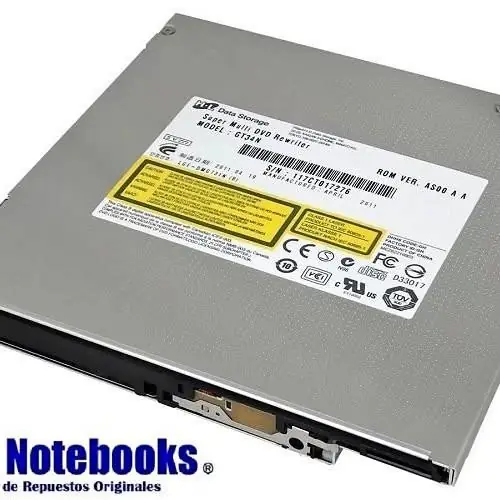 Grabadora DVD/CD LG GT34N sata 12.5 compatile infinidad de equipos