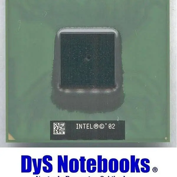Vintage procesador intel pentium 4-M 2.0GHz zócalo 478 (mPGA478B) cache 512 SL6FK