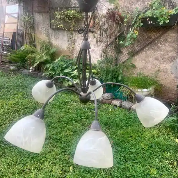 LIQUIDO !Lampara Araña de techo 5 luces ideal comedor