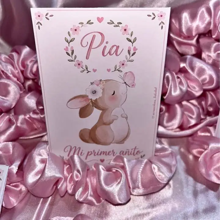 Souvenir scrunchie + tarjeta
