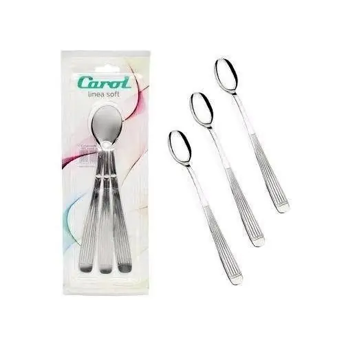 Set x3 de cucharas para trago largo de acero Carol