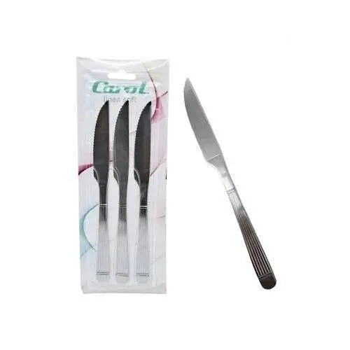Set x3 de cuchillos de acero Carol