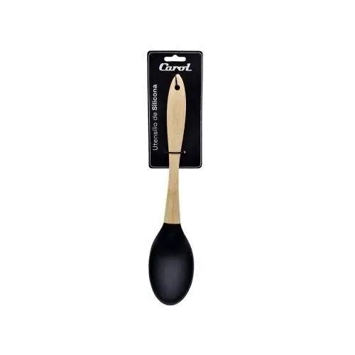 Cuchara de guiso de silicona Carol - negro