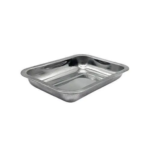 Asadera rectangular de acero, 40 x 30 cm