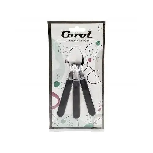 Set x3 de cucharas de té Carol - negro