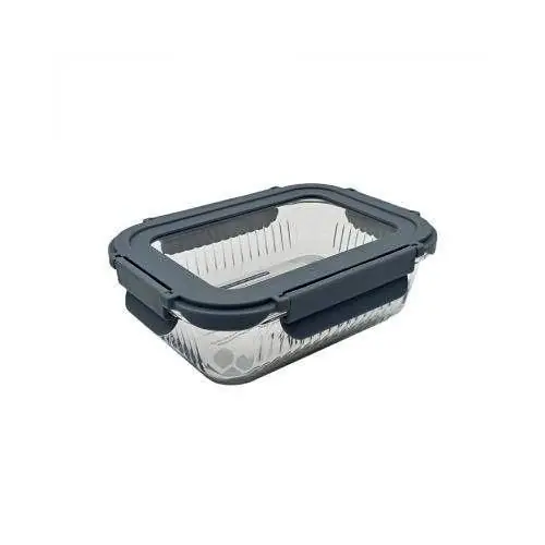 Hermético rectangular de vidrio Carol de 640 ml