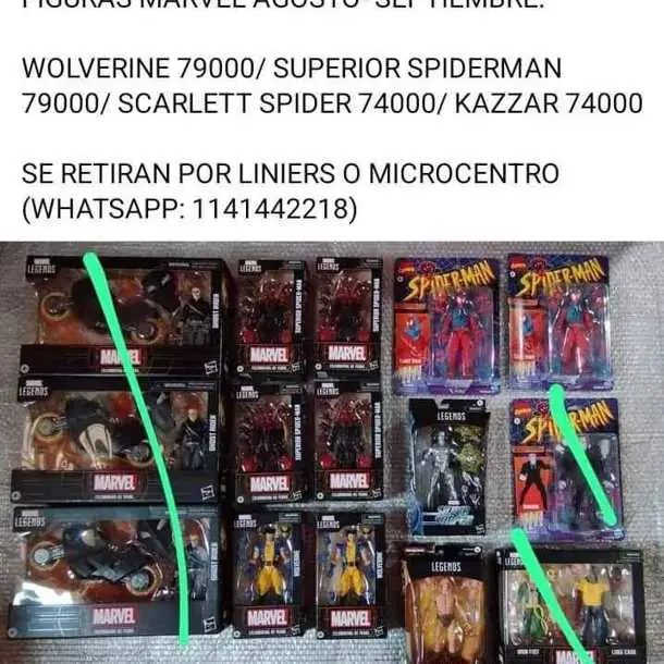 Figuras marvel ago sep