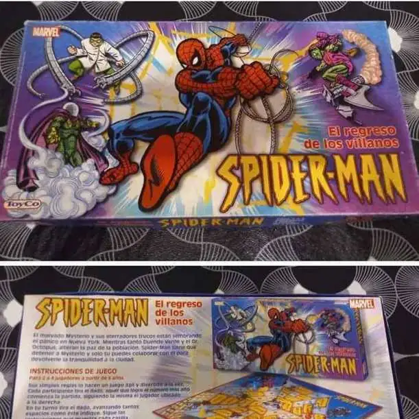 Juego de mesa spiderman vintage