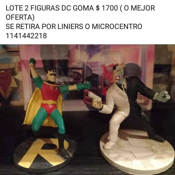 Lote figuras DC goma